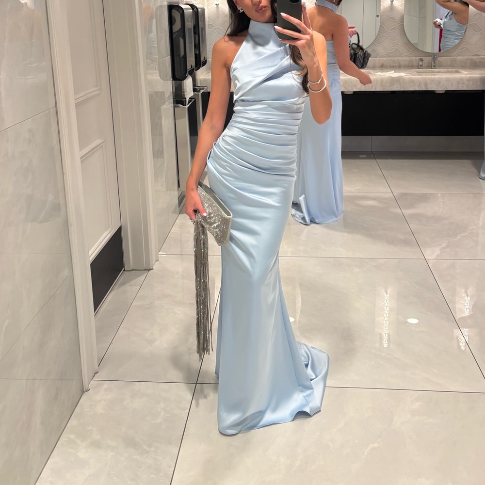 Elegant Light Blue Evening Gown